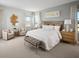 Serene bedroom with neutral tones, a king-sized bed, and elegant furnishings at 2272 Hen Rd, Minneola, FL 34715