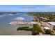Aerial view of George R. Kennedy Memorial Park and surrounding waterways at 2356 Date Palm Dr, Edgewater, FL 32141