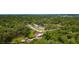 Aerial view of a single-Gathering home and community, nestled amidst lush greenery and mature trees at 316 Amanda Ln, Leesburg, FL 34748