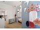 Charming themed bedroom with built-in bed, closet, and unique decorative accents at 4367 Rhyme St, Kissimmee, FL 34746
