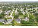 Aerial view of the home showing proximity to the neighborhood and wetlands to the North at 609 Brockway Ave, Orlando, FL 32807