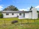 View of the home's backyard showing a large grassy area and patio at 609 Brockway Ave, Orlando, FL 32807