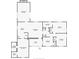 Detailed floor plan showcasing the layout of the home's bedrooms, bathrooms, kitchen, and living spaces at 609 Brockway Ave, Orlando, FL 32807