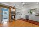 Spacious kitchen with white cabinetry, updated appliances, and view of door at 641 Virginia Dr, Winter Park, FL 32789