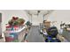 Spacious garage with ample storage, a large white door, and bright overhead lighting at 6931 Sperone St, Orlando, FL 32819