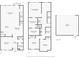 Detailed floor plan of the first and second floors, including garage and room dimensions at 8164 Wood Sage Dr, Winter Garden, FL 34787