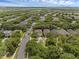 Wide aerial view of a community, showcasing tree-lined streets and well-maintained homes at 9031 Stonebury Way, Orlando, FL 32832