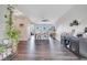 Bright living room with an open floor plan, lots of windows, and modern decor at 9997 Town Lake Dr, Orlando, FL 32832