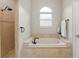 Bathroom featuring a tub and separate tile shower at 10254 Hart Branch Cir, Orlando, FL 32832