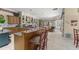 Spacious kitchen with granite countertops, a breakfast bar, and open layout at 10915 Emerald Chase Dr, Orlando, FL 32836