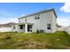 Expansive backyard with new construction home, covered patio, green grass and fenced yard at 5846 Sw 80Th Ln, Ocala, FL 34476