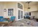 Picturesque patio offering comfortable seating at Legacy Dunes Clubhouse at 8816 Dunes Ct # 303, Kissimmee, FL 34747