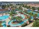 A full aerial view of the winding lazy river and resort-style amenities at 8911 Geneve Ct, Kissimmee, FL 34747