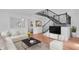Bright living room with hardwood floors, comfortable seating, and staircase at 1021 S Elm Ave, Sanford, FL 32771