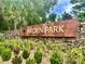 Arden Park community sign surrounded by lush landscaping and stone facade at 1573 Amber Leaf Cir, Ocoee, FL 34761