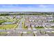 Overhead view of a residential neighborhood showcasing the layout and community amenities at 19105 Planetree St, Orlando, FL 32827