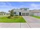 Charming two-story home with well-manicured lawn, neutral shutters, and two car garage at 19105 Planetree St, Orlando, FL 32827