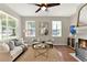 A bright living room with modern décor, neutral colors, and lots of natural light at 2009 E Grant St, Orlando, FL 32806