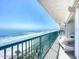 Enjoy the ocean views from this spacious balcony with comfortable seating at 2055 S Atlantic Ave # 505, Daytona Beach, FL 32118