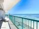 Balcony with ocean views offering a relaxing spot to unwind and enjoy the scenery at 2055 S Atlantic Ave # 505, Daytona Beach, FL 32118