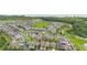 A stunning aerial view of a serene neighborhood surrounded by lush greenery and a beautiful lake at 2066 Cresswell St, Ocoee, FL 34761