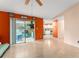 Open-concept living room showing the transition into the kitchen area at 2309 Cilantro Dr, Orlando, FL 32837