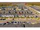 Aerial view of the community featuring townhomes and convenient parking areas at 2460 Reading Trl, Kissimmee, FL 34746