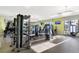 Well-equipped gym with modern machines, monitors, and natural light from large windows at 2460 Reading Trl, Kissimmee, FL 34746