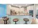 Kitchen with granite counters, stainless appliances, white cabinets and pendant lighting at 3531 Oriskany Dr, Orlando, FL 32820