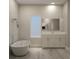 Serene bathroom featuring a soaking tub, stylish vanity, and neutral tones at 5381 Sw 128Th Street Rd, Ocala, FL 34473