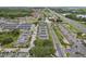 Aerial view showcasing the community layout, nearby amenities, and convenient highway access at 8801 Crayson Ct, Kissimmee, FL 34747