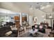 Open-concept floor plan with a combined living room, dining area, and modern kitchen at 14213 Southern Red Maple Dr, Orlando, FL 32828