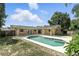 Spacious backyard featuring a pristine pool and a charming home exterior, perfect for outdoor enjoyment at 161 Peacock, Altamonte Springs, FL 32701