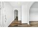 Bright foyer featuring wood-look floors and arched doorways at 161 Peacock, Altamonte Springs, FL 32701