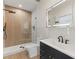 Sleek bathroom features walk-in shower, LED mirror, and modern fixtures at 1620 S Eola Dr, Orlando, FL 32806