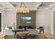 Cozy living room with fireplace, modern furniture, and natural light at 1620 S Eola Dr, Orlando, FL 32806