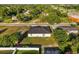 Aerial view of home showing the backyard, roof, and surrounding neighborhood, giving a sense of the property's location at 2446 Greenway, Sanford, FL 32771