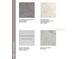 Selections board featuring carpet, tile, shaker cabinets and granite countertop options at 313 Cornerstone Dr, Groveland, FL 34736