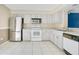 Functional kitchen featuring stainless steel refrigerator and plenty of storage space at 4443 Brook Hollow Cir # 19A, Winter Springs, FL 32708