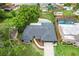 Aerial view showcasing the layout of the home, pool, and surrounding neighborhood at 607 Green Briar Blvd, Altamonte Springs, FL 32714