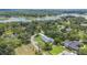 Expansive property featuring a pool, lush landscaping, and situated near a serene lake at 102 Linda Ln, Lake Mary, FL 32746