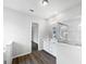 An ensuite bathroom featuring a double vanity and glass shower enclosure at 109 Greentree Ln, Yalaha, FL 34797