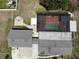 Aerial shot showcasing pool, outdoor living area and fire pit at 13785 Se 39Th Ter, Summerfield, FL 34491