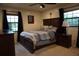 Cozy bedroom featuring a comfortable bed, bedside lamps, and natural light at 13785 Se 39Th Ter, Summerfield, FL 34491
