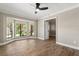 Bedroom with bay windows overlooking an attractive landscaped property at 1815 Big Oak Ln, Kissimmee, FL 34746