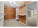 Walk-in closet featuring custom cedar shelving and drawers, creating an organized storage space at 1815 Big Oak Ln, Kissimmee, FL 34746