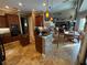 Bright kitchen with stainless appliances, large island, and an eat-in kitchen/dining area with natural light at 1865 S Tanner Ct, Deltona, FL 32738