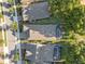 Aerial view of backyard showing pool and screened-in porch at 1962 Flora Pass Pl, Kissimmee, FL 34747
