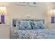 Detail shot of the bed featuring stylish decor, lots of natural light, and a serene ambiance at 1962 Flora Pass Pl, Kissimmee, FL 34747