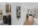 Chic laundry room with decorative tile floors, and open shelving at 215 Foxglove Way, Deland, FL 32724